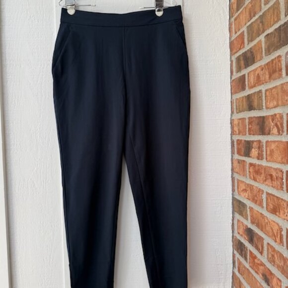 Ministry of Supply Women's Kinetic Tapered Office Work Pant Pull-on, Navy size 8 - Picture 1 of 8
